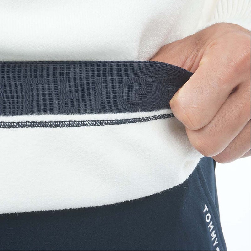 [トミー ヒルフィガー ゴルフ] TOMMY HILFIGER GOLF メンズ ハーフZIP フラッグニット THMA680 オフホワイト　詳細8