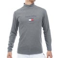 [トミー ヒルフィガー ゴルフ]TOMMY HILFIGER GOLF　メンズ トミーフラッグ 長袖ハイネックシャツ　グレー　THMA682　詳細