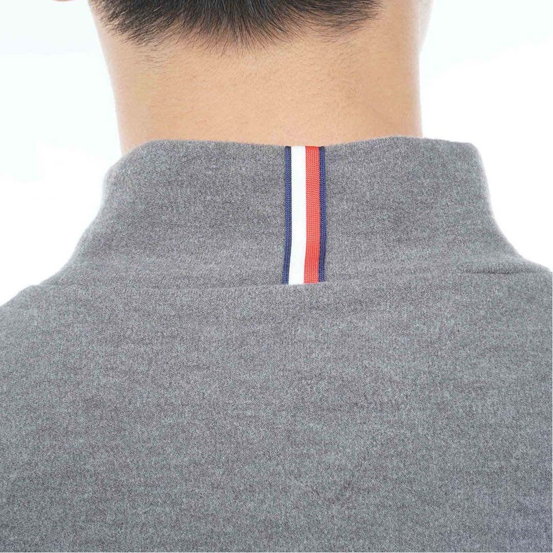 [トミー ヒルフィガー ゴルフ]TOMMY HILFIGER GOLF　メンズ トミーフラッグ 長袖ハイネックシャツ　グレー　THMA682　詳細6
