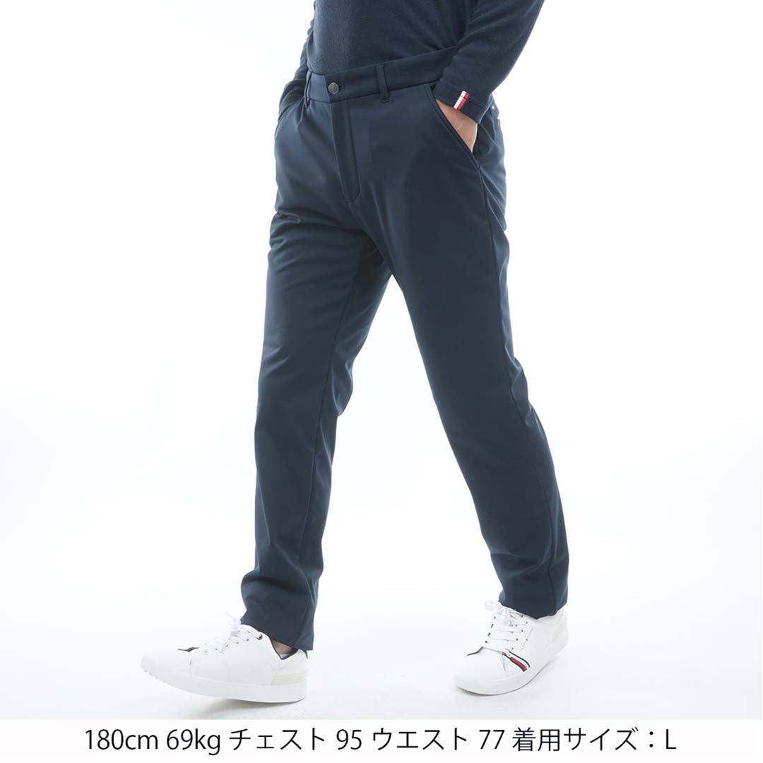  [トミー ヒルフィガー ゴルフ]TOMMY HILFIGER GOLF メンズ ウインドプルーフ テーパードパンツ THMA684 ネイビー　詳細1