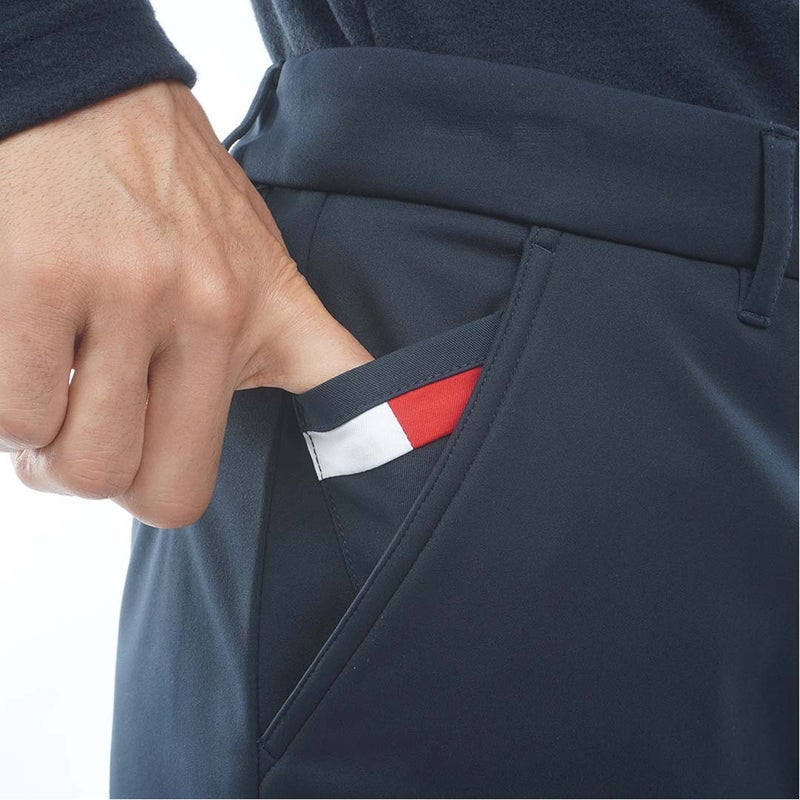  [トミー ヒルフィガー ゴルフ]TOMMY HILFIGER GOLF メンズ ウインドプルーフ テーパードパンツ THMA684 ネイビー　詳細5