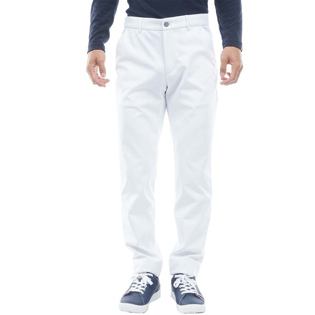  [トミー ヒルフィガー ゴルフ]TOMMY HILFIGER GOLF メンズ ウインドプルーフ テーパードパンツ THMA684 ホワイト　詳細