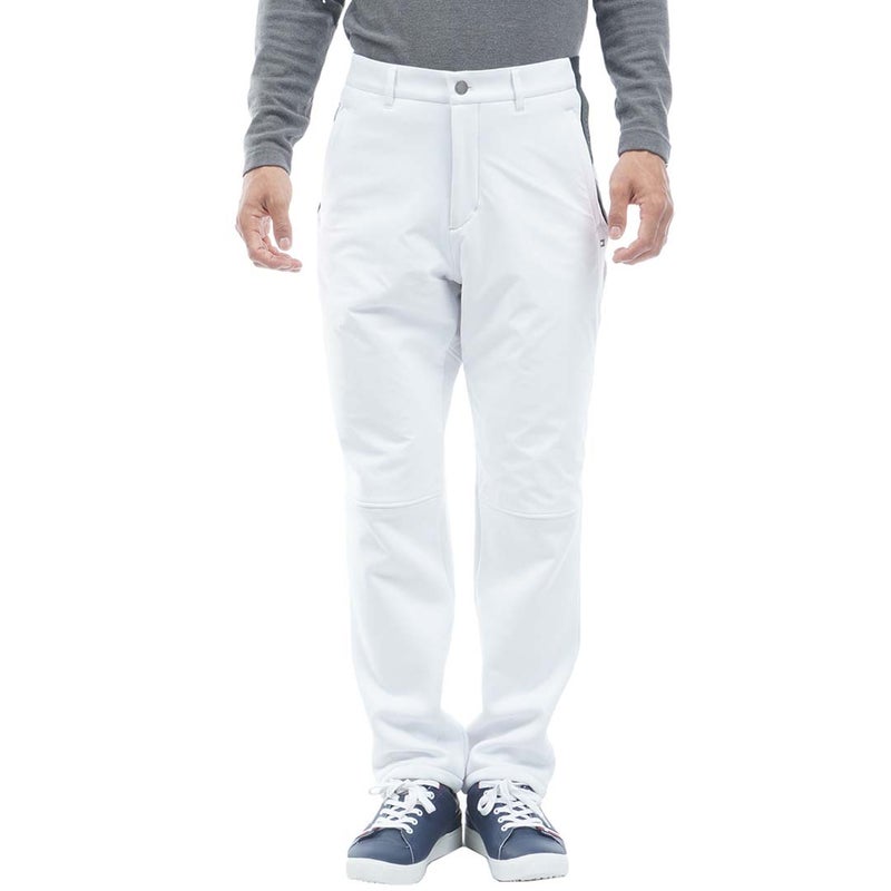  [トミー ヒルフィガー ゴルフ]TOMMY HILFIGER GOLF メンズ ハイブリッド ストレートパンツ THMA685 ホワイト　詳細