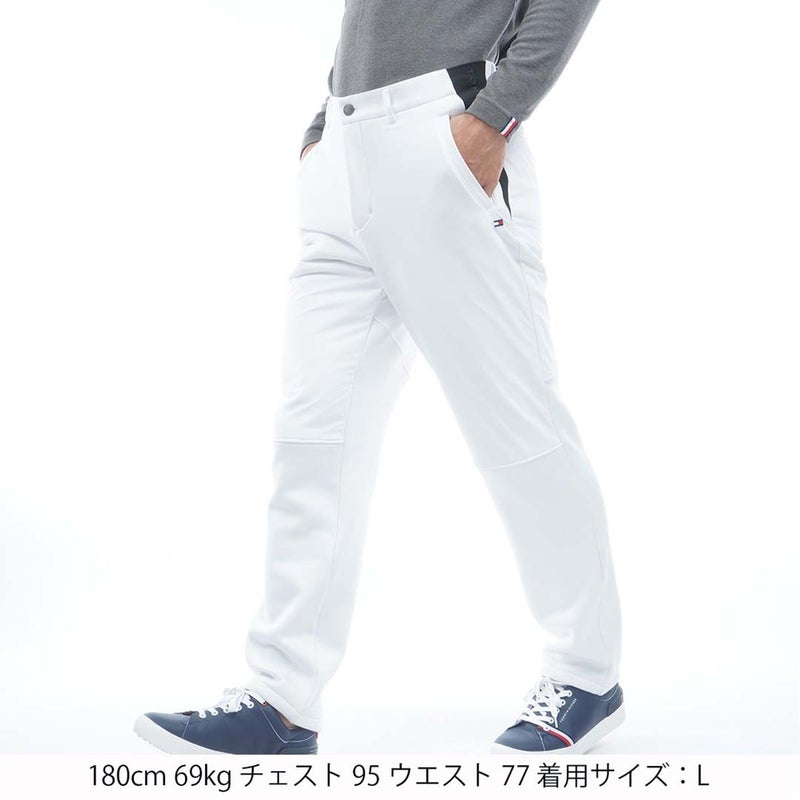  [トミー ヒルフィガー ゴルフ]TOMMY HILFIGER GOLF メンズ ハイブリッド ストレートパンツ THMA685 ホワイト　詳細1