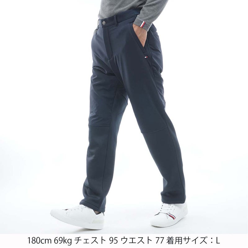  [トミー ヒルフィガー ゴルフ]TOMMY HILFIGER GOLF メンズ ハイブリッド ストレートパンツ THMA685 ネイビー　詳細1