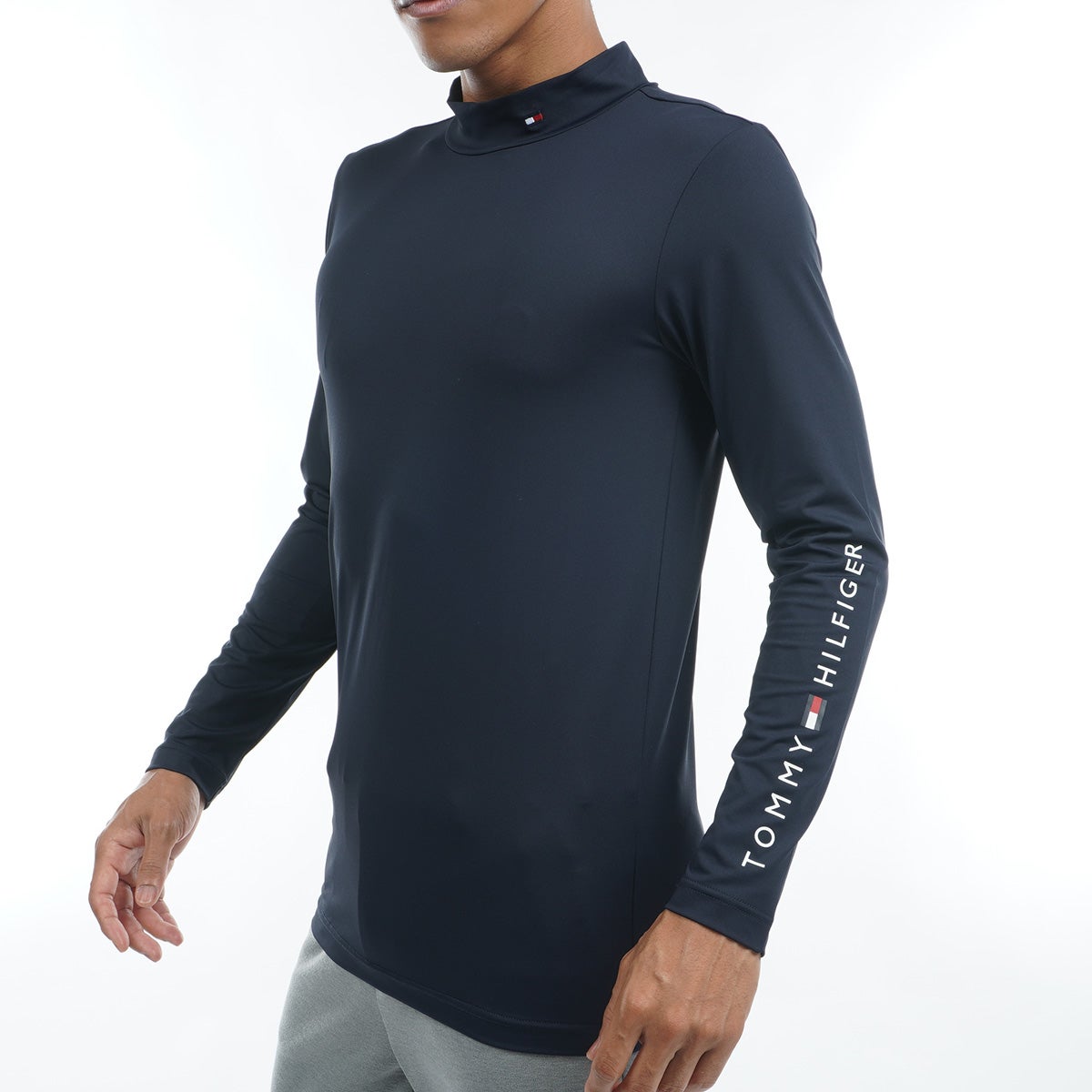 [トミー ヒルフィガー ゴルフ] TOMMY HILFIGER GOLF メンズ インナーシャツ　THMA686　ネイビー　詳細1