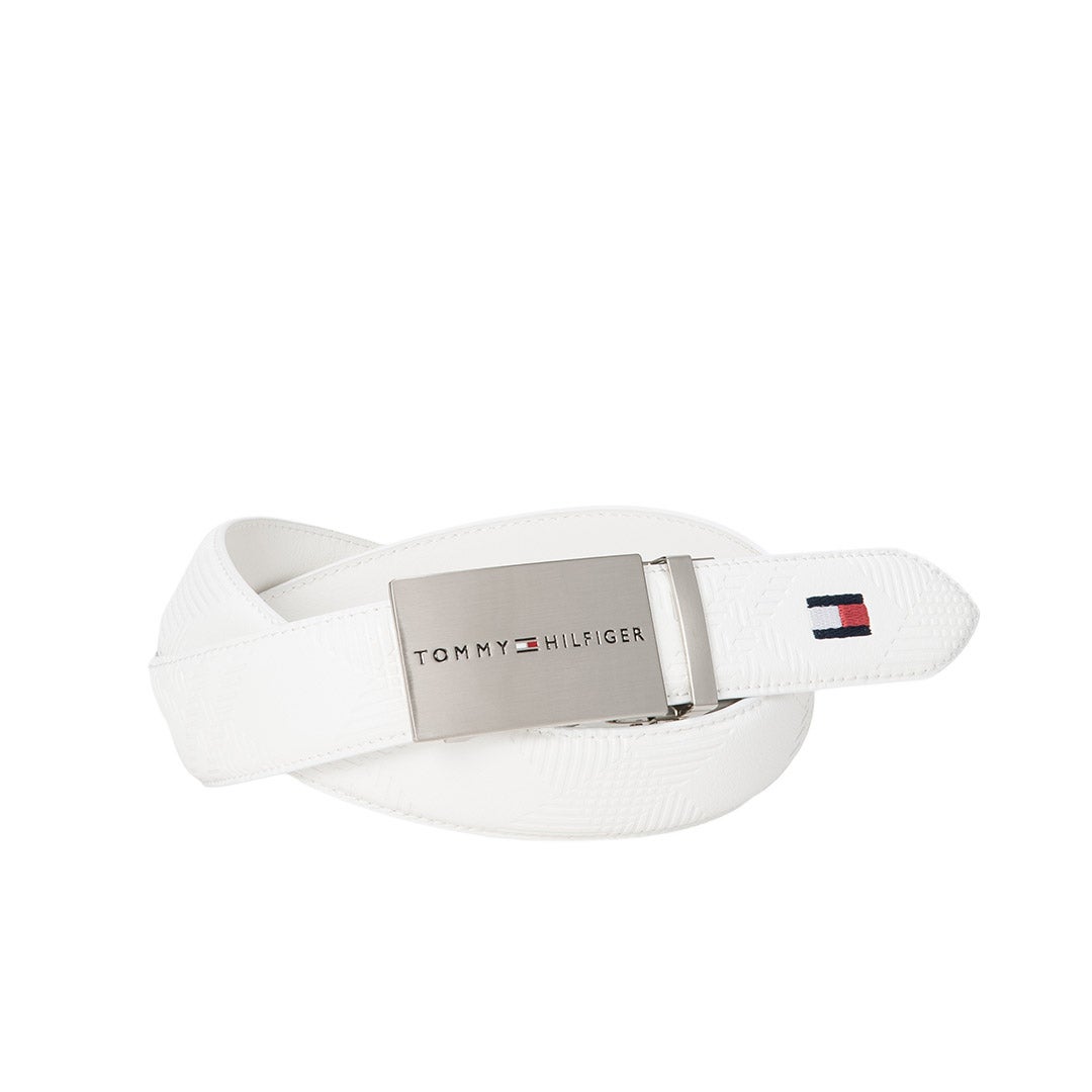 [トミー ヒルフィガー ゴルフ] TOMMY HILFIGER GOLF ユニセックス ベルト スライドロック THMB6FV2 ホワイト　詳細