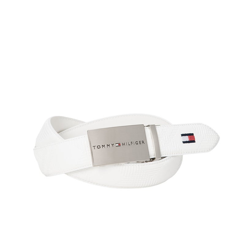[トミー ヒルフィガー ゴルフ] TOMMY HILFIGER GOLF ユニセックス ベルト スライドロック THMB6FV2 ホワイト　詳細