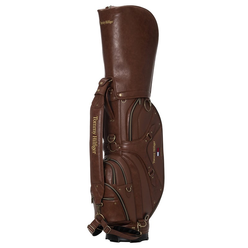 [トミー ヒルフィガー ゴルフ] TOMMY HILFIGER GOLF ユニセックス カートキャディバッグ クラシック THMG6FC2 ブラウン　詳細