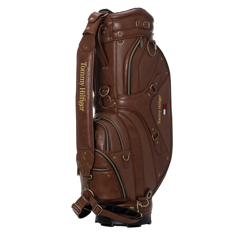 [トミー ヒルフィガー ゴルフ] TOMMY HILFIGER GOLF ユニセックス カートキャディバッグ クラシック THMG6FC2 ブラウン　詳細1