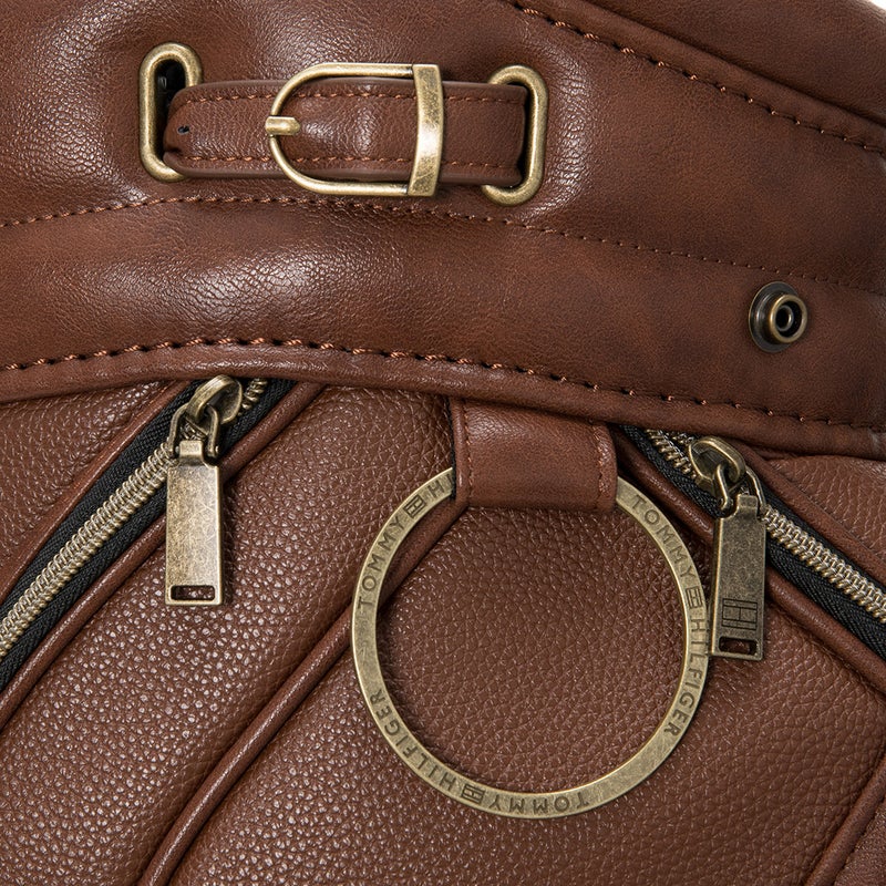 [トミー ヒルフィガー ゴルフ] TOMMY HILFIGER GOLF ユニセックス カートキャディバッグ クラシック THMG6FC2 ブラウン　詳細8
