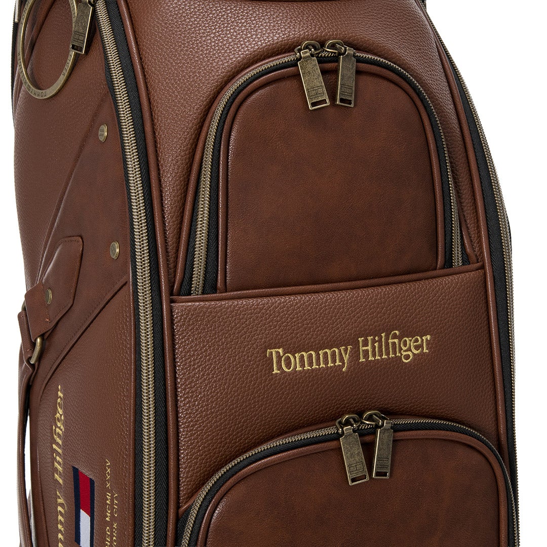 [トミー ヒルフィガー ゴルフ] TOMMY HILFIGER GOLF ユニセックス カートキャディバッグ クラシック THMG6FC2 ブラウン　詳細10