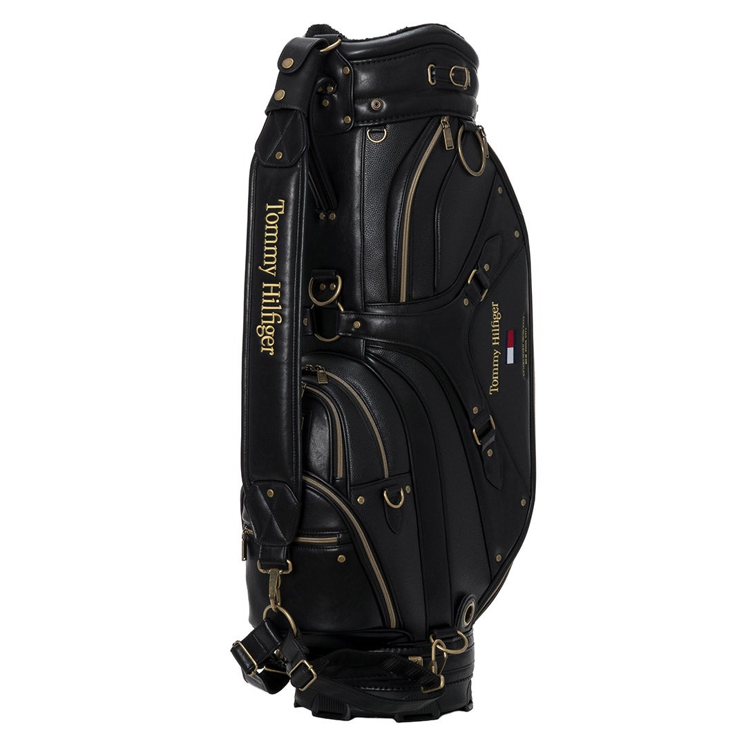 [トミー ヒルフィガー ゴルフ] TOMMY HILFIGER GOLF ユニセックス カートキャディバッグ クラシック THMG6FC2 ブラック　詳細1