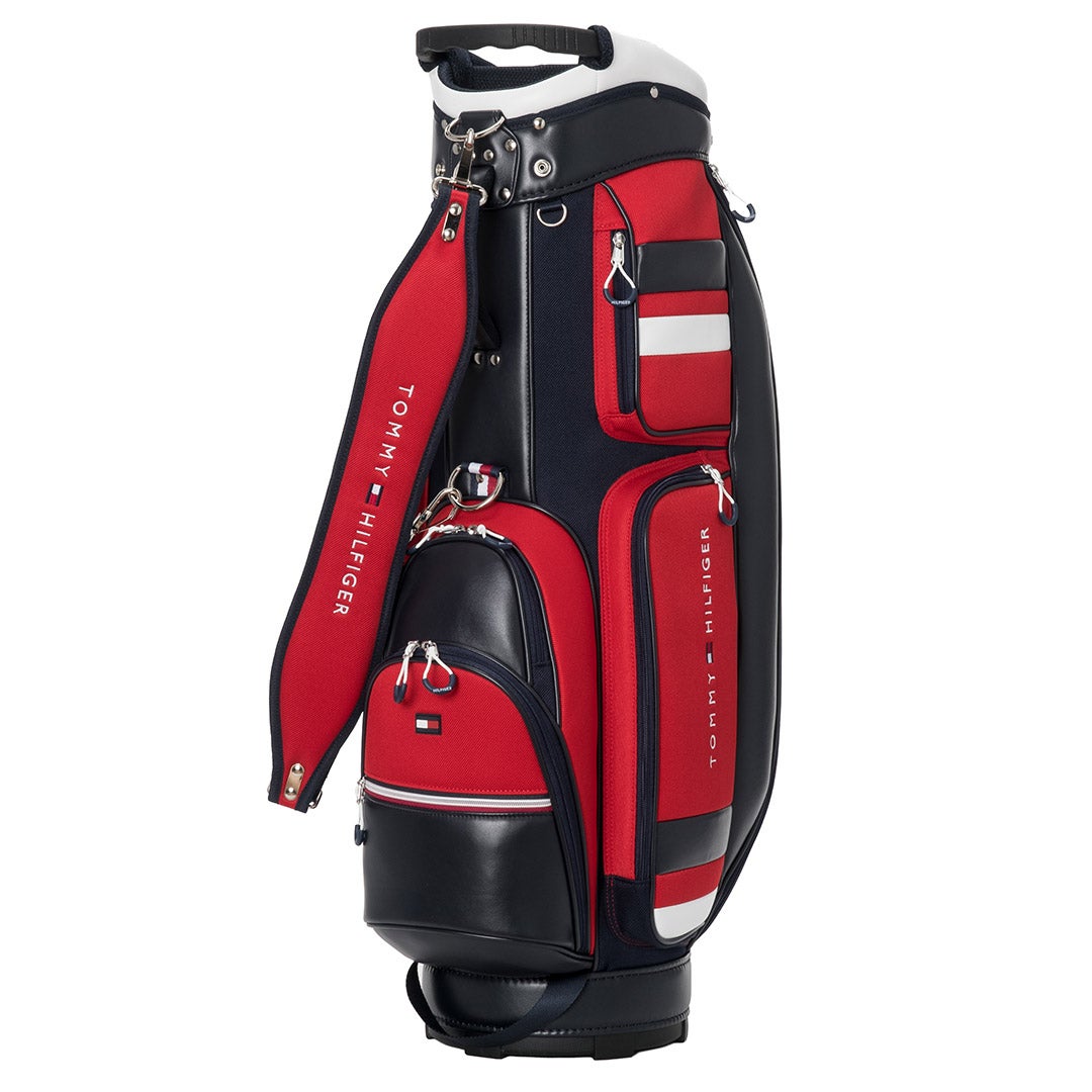[トミー ヒルフィガー ゴルフ] TOMMY HILFIGER GOLF ユニセックス カートキャディバッグ エッセンシャル THMG6FC4 レッド　詳細1