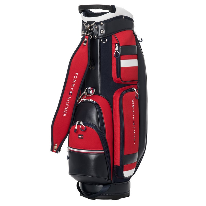 [トミー ヒルフィガー ゴルフ] TOMMY HILFIGER GOLF ユニセックス カートキャディバッグ エッセンシャル THMG6FC4 レッド　詳細1
