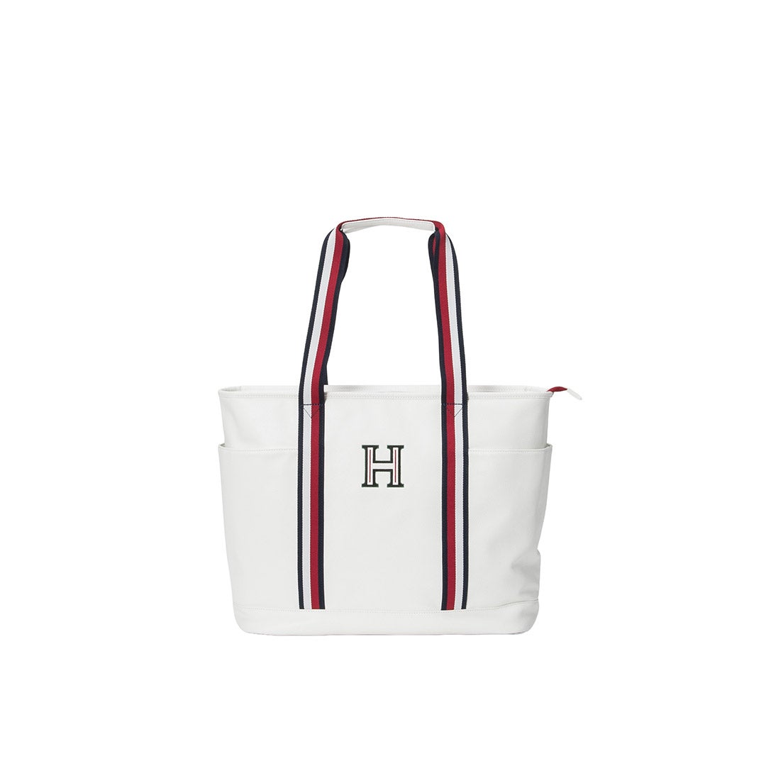 [トミー ヒルフィガー ゴルフ]TOMMY HILFIGER GOLF　ユニセックス トートバッグ シーズナル　ホワイト　THMG6FTA　詳細