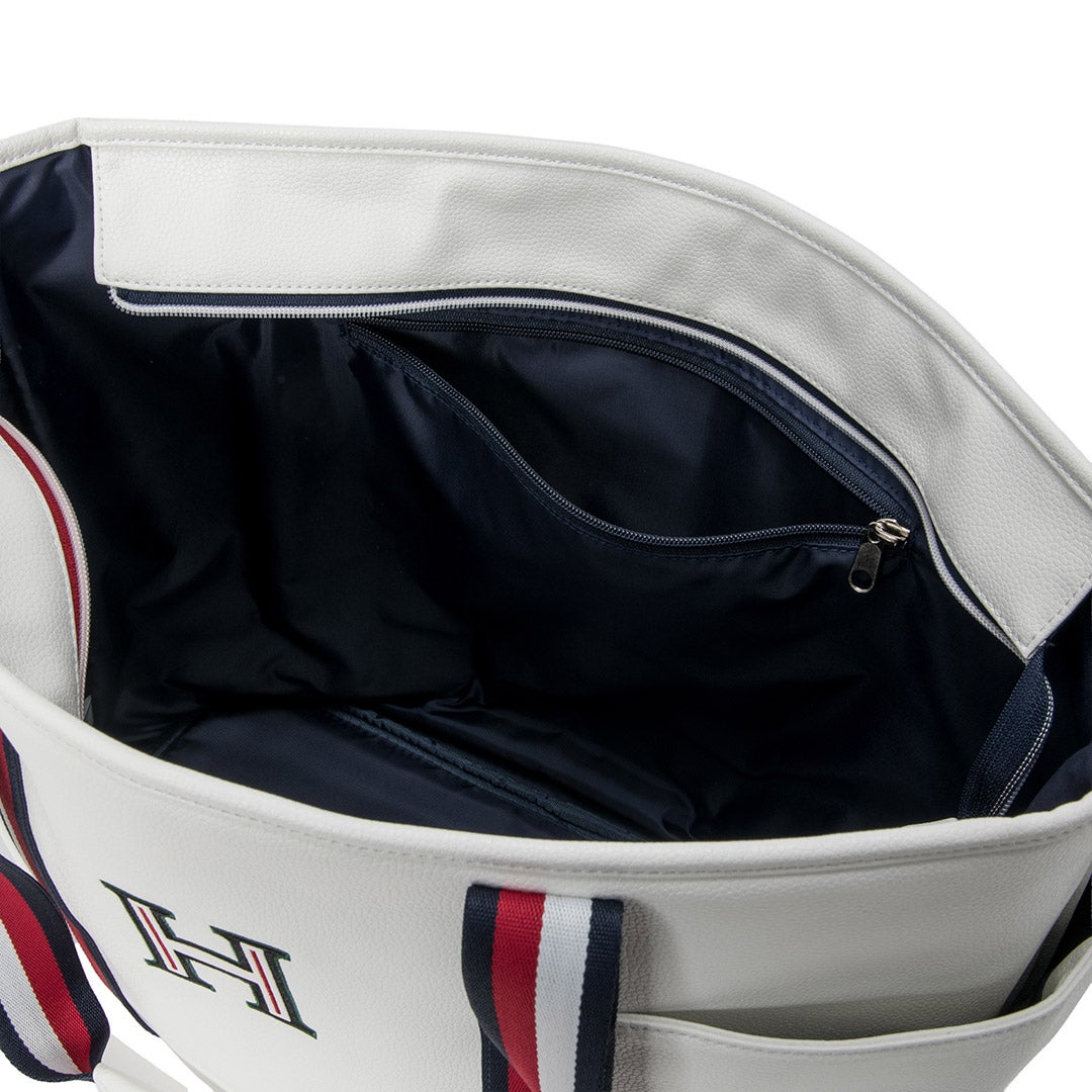 [トミー ヒルフィガー ゴルフ]TOMMY HILFIGER GOLF　ユニセックス トートバッグ シーズナル　ホワイト　THMG6FTA　詳細3