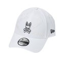 [サイコバニー]　Psycho Bunny　ユニセックス キャップNEW ERAコラボ　PBMG652F　ホワイト　詳細