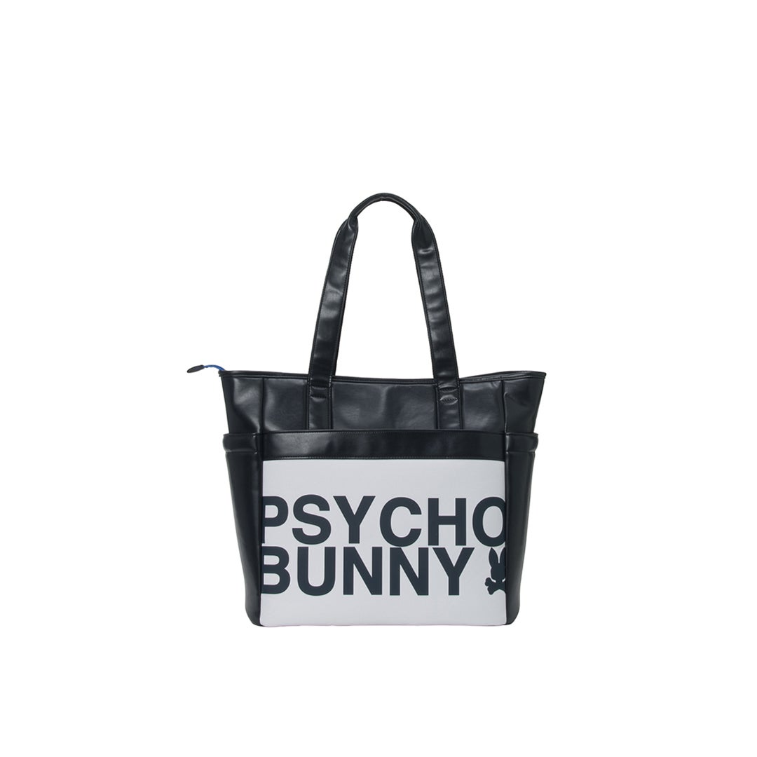 [サイコバニー] Psycho Bunny ユニセックス トートバッグ FLAGSHIP PBMG6BB4 ホワイト　詳細2