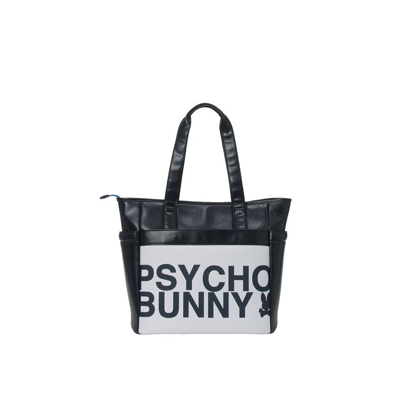 [サイコバニー] Psycho Bunny ユニセックス トートバッグ FLAGSHIP PBMG6BB4 ホワイト　詳細2