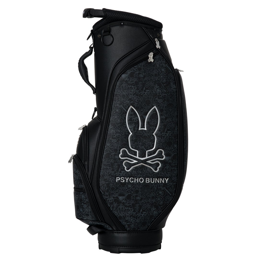 [サイコバニー] Psycho Bunny ユニセックス カートキャディバッグ MONOTONE EDITION PBMG6BC3 ブラック　詳細5