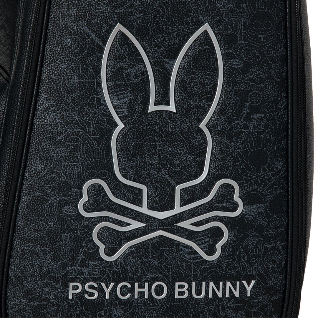 [サイコバニー] Psycho Bunny ユニセックス カートキャディバッグ MONOTONE EDITION PBMG6BC3 ブラック　詳細9