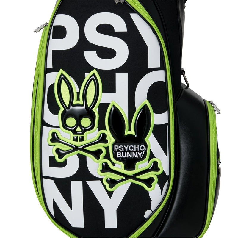 [サイコバニー] Psycho Bunny ユニセックス カートキャディバッグ FLAGSHIP PBMG6BC4 ブラック　詳細10