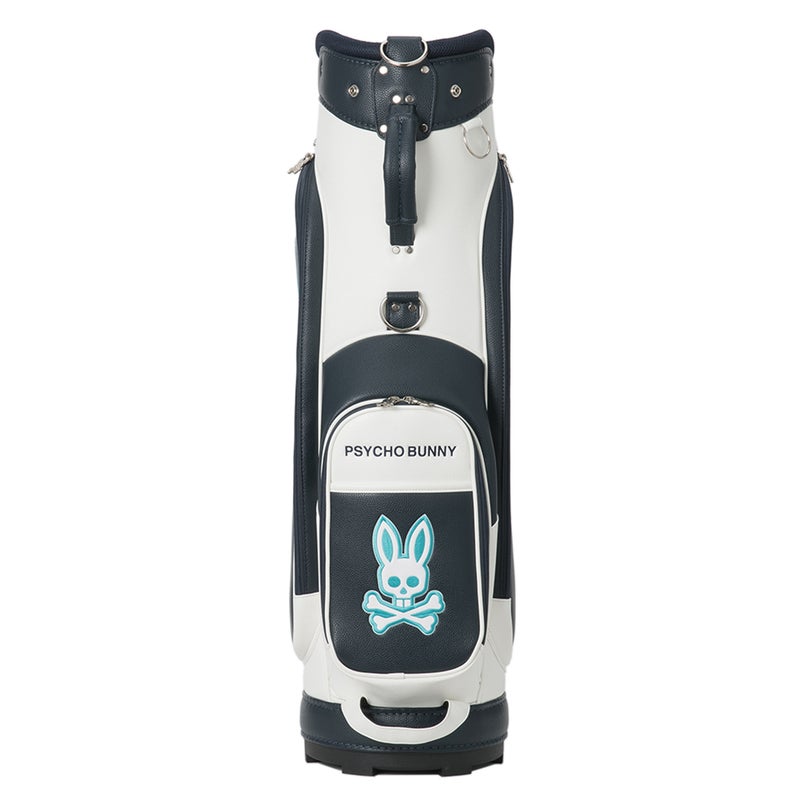 [サイコバニー] Psycho Bunny ユニセックス カートキャディバッグ LOGOART PBMG6BC6 限定カラー(ホワイト×ネイビー）　詳細9