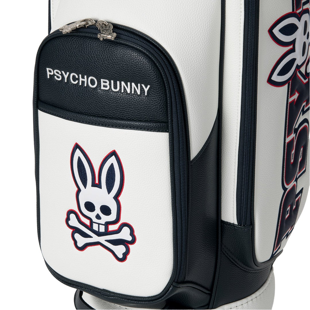 [サイコバニー] Psycho Bunny ユニセックス カートキャディバッグ LOGOART PBMG6BC6 ホワイト　詳細6