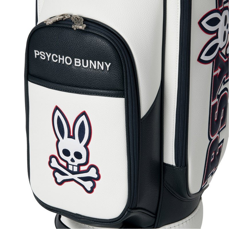 [サイコバニー] Psycho Bunny ユニセックス カートキャディバッグ LOGOART PBMG6BC6 ホワイト　詳細6