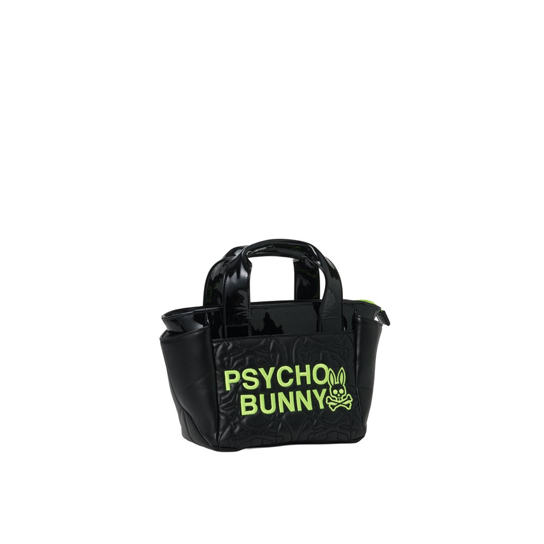 [サイコバニー] Psycho Bunny ユニセックス ラウンドバッグ SEASONAL EDITION PBMG6BR2 ブラック　詳細1