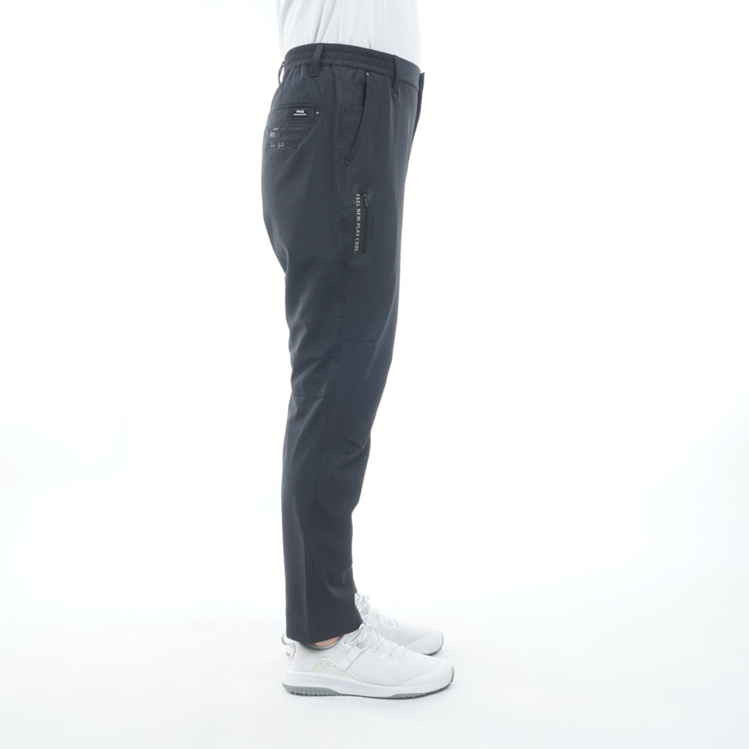 ピン アパレル PING APPAREL メンズ 【PING APPAREL】［UVカット・透け防止］ミニリップストップテーパードパンツ (MENS) PIMA64F ブラック 詳細5