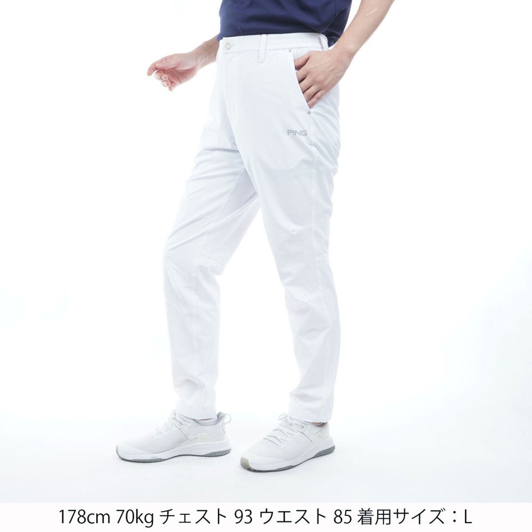ピン アパレル PING APPAREL メンズ 【PING APPAREL】［UVカット・透け防止］ミニリップストップテーパードパンツ (MENS) PIMA64F ホワイト 詳細11