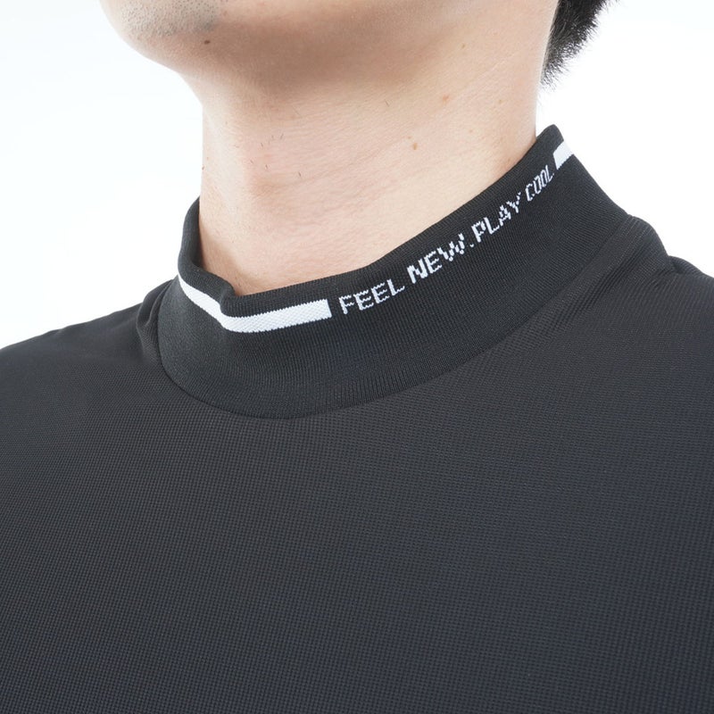 ピン アパレル PING APPAREL メンズ 【PING APPAREL】ﾛｺﾞｼﾞｬｶｰﾄﾞ襟ﾊｲﾈｯｸｼｬﾂ(MENS) PIMA65Q ブラック 詳細7