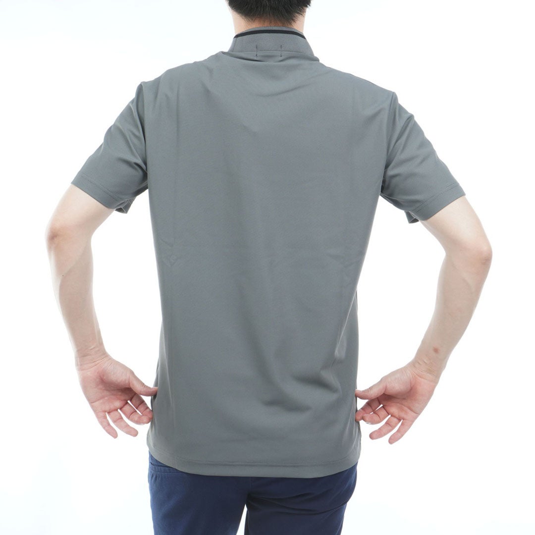 ピン アパレル PING APPAREL メンズ 【PING APPAREL】ﾛｺﾞｼﾞｬｶｰﾄﾞ襟ﾊｲﾈｯｸｼｬﾂ(MENS) PIMA65Q グレー 詳細12
