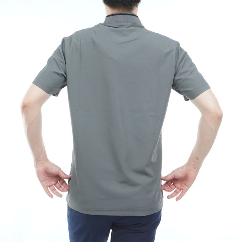 ピン アパレル PING APPAREL メンズ 【PING APPAREL】ﾛｺﾞｼﾞｬｶｰﾄﾞ襟ﾊｲﾈｯｸｼｬﾂ(MENS) PIMA65Q グレー 詳細12
