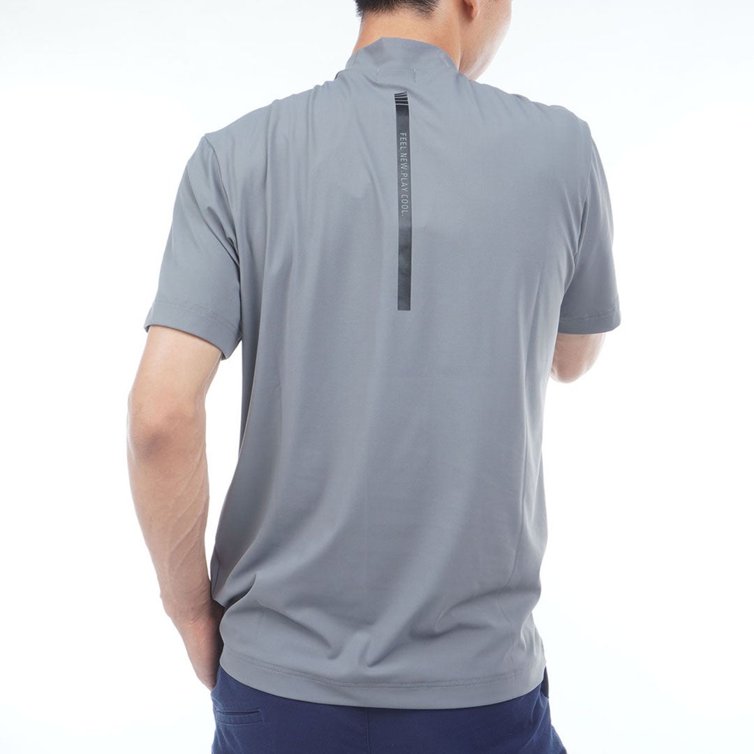 ピン アパレル PING APPAREL メンズ [ピンアパレル]【PING APPAREL】半袖ﾊｲﾈｯｸｼｬﾂ (MENS) PIMA65 グレー 詳細15