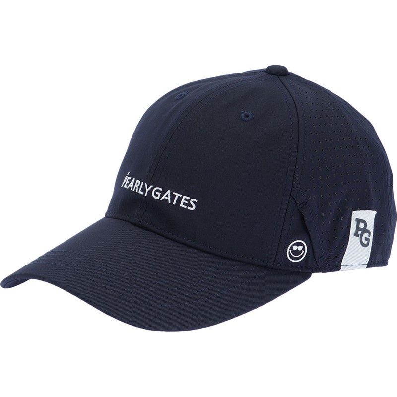[パーリーゲイツ]PEARLY GATES ユニセックス サングラスホルダー付キメッシュCAP PAMG6ACF ネイビー　詳細