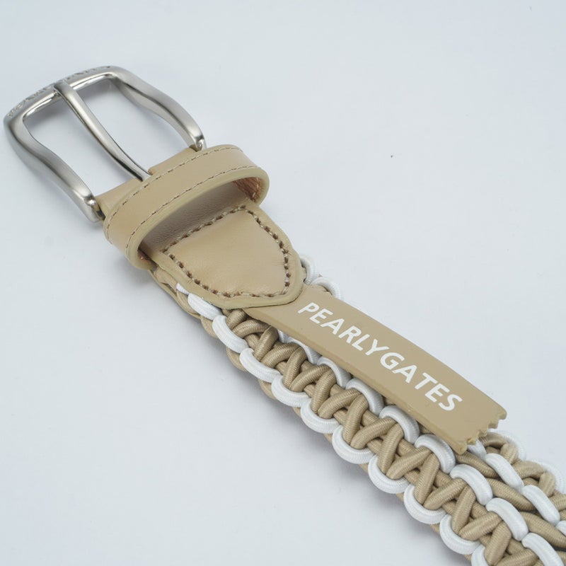 [パーリーゲイツ] PEARLY GATES ユニセックス ボーダーメッシュBELT PAMG643F　ベージュ　詳細2