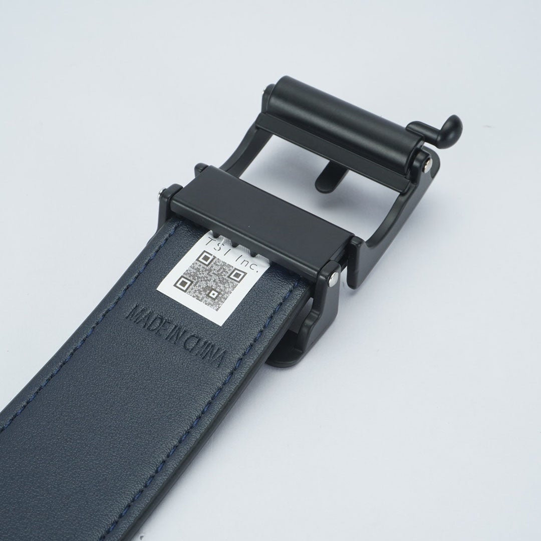 [パーリーゲイツ] PEARLY GATES ユニセックス フリーバックルレザーBELT PAMG644F　ネイビー　詳細1