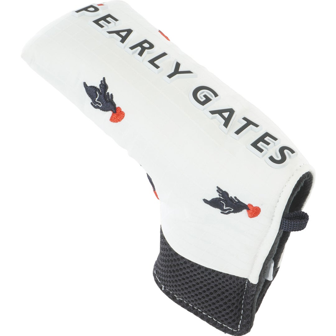 [パーリーゲイツ] PEARLY GATES ユニセックス トビウサハート柄スタンドPT PAMG68BF　オフホワイト　詳細
