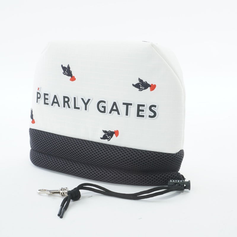 [パーリーゲイツ] PEARLY GATES ユニセックス トビウサハート柄スタンドIC PAMG68DF　オフホワイト　詳細3