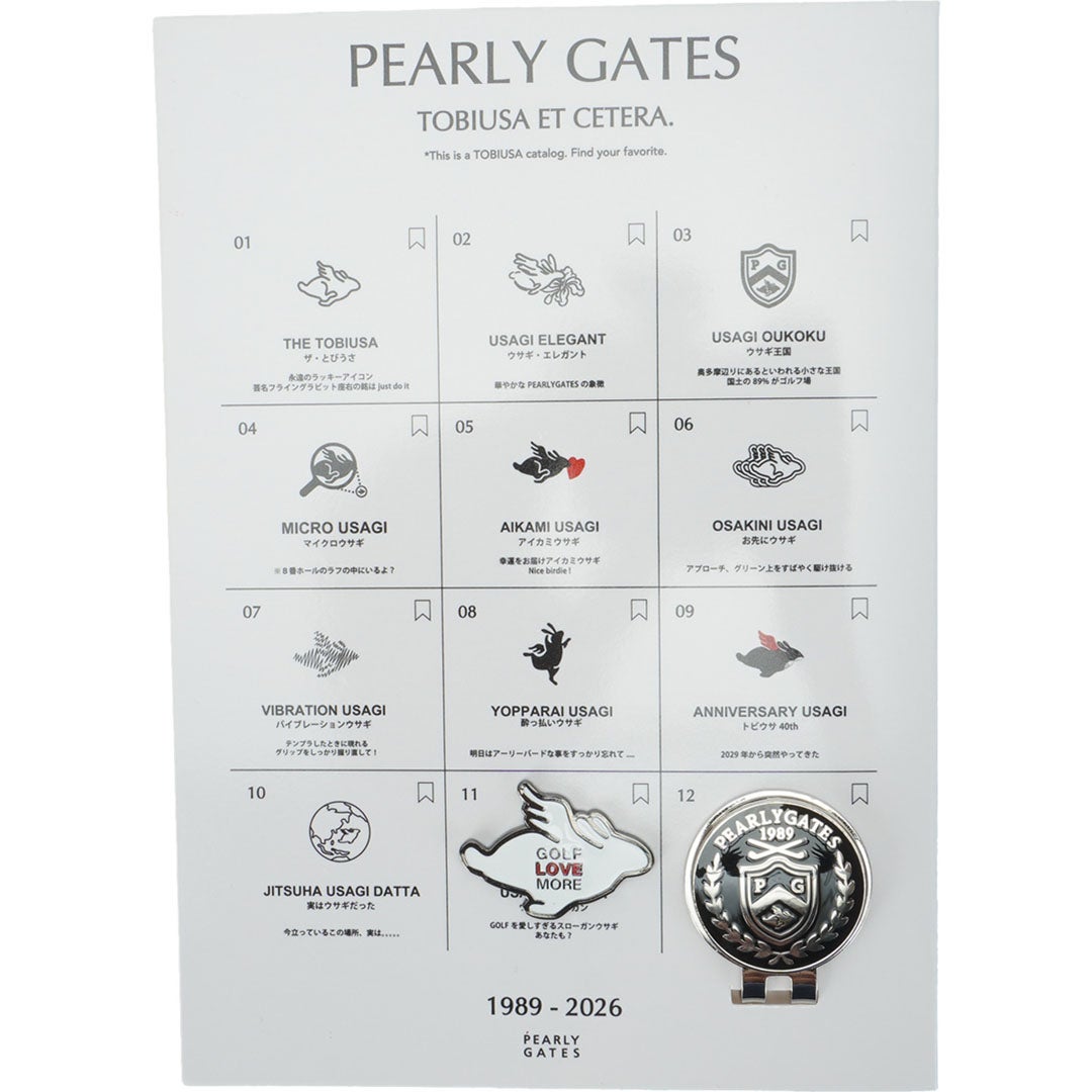 [パーリーゲイツ] PEARLY GATES ユニセックス ウサギ図鑑 マーカー PAMG68NF ディープブルー　詳細