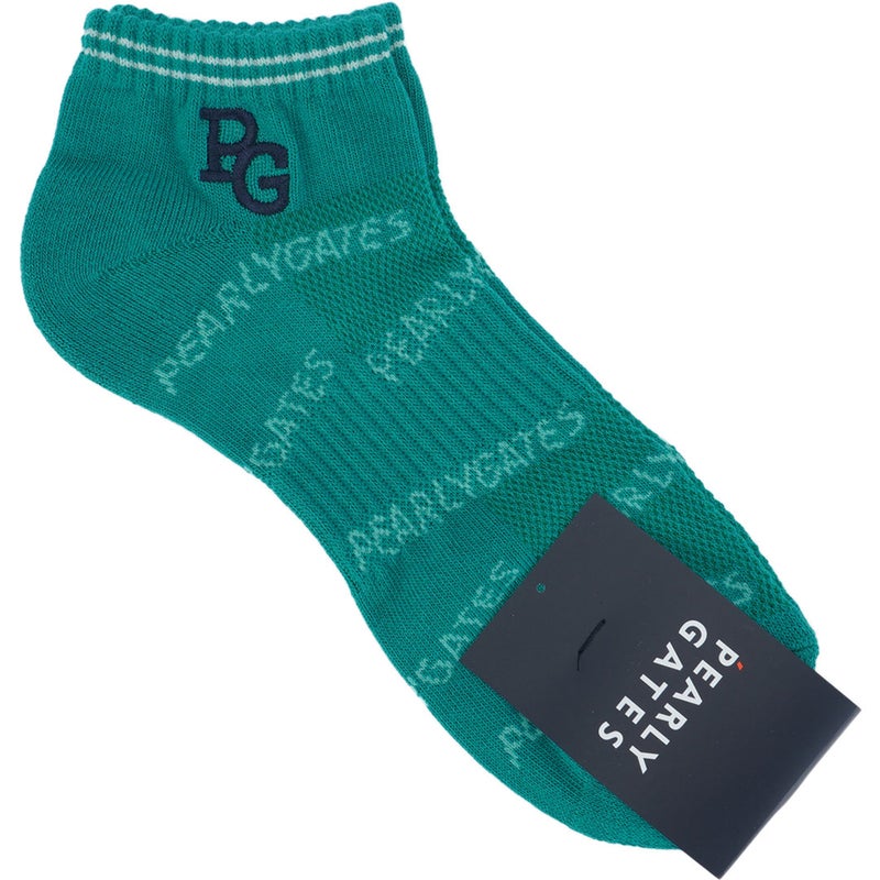 [パーリーゲイツ] PEARLY GATES メンズ ランダムロゴアンクルSOX PAMG69BF グリーン　詳細