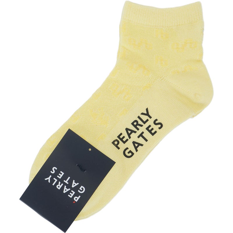 [パーリーゲイツ] PEARLY GATES レディース マイクロトビウサPG柄ショートSOX PAMG69EF マスタード　詳細
