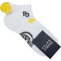 [パーリーゲイツ] PEARLY GATES レディース ウサギ総柄梵天付キアンクルSOX PAMG69GF ホワイト　詳細