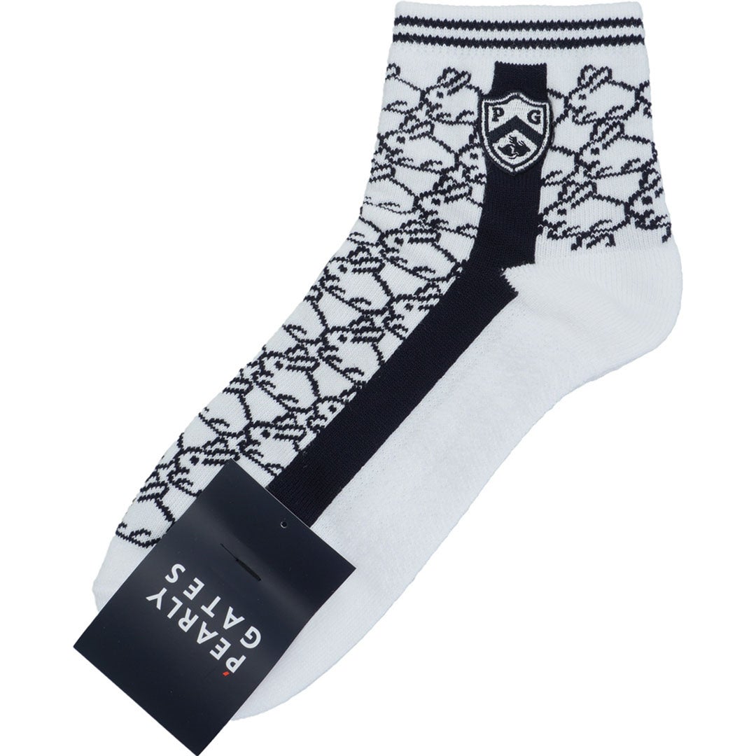 [パーリーゲイツ] PEARLY GATES メンズ 2ラインショートSOX PAMG69KF オフホワイト　詳細